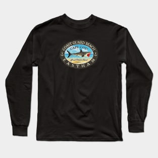 Coast Guard Beach, Eastham, Massachusetts, (Cape Cod) Great White Shark Long Sleeve T-Shirt